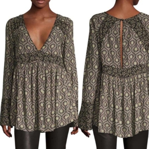 FREE PEOPLE Rolling Hills Tunic Size M - Picture 3 of 7